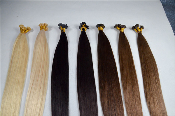 Flat-tip Italian keratin prebonded hair extensions   ZJ0073